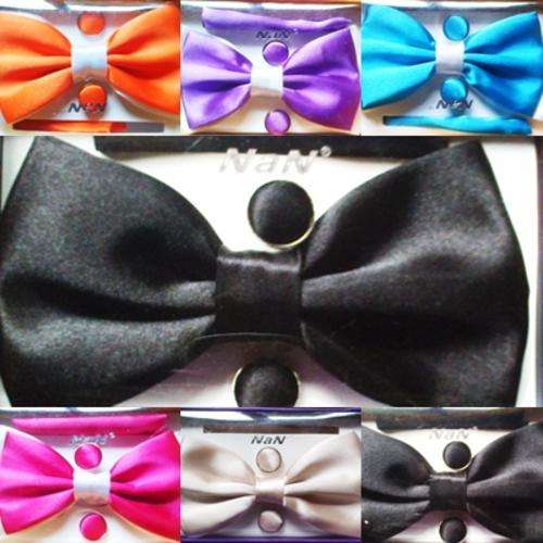 Mens Bowtie,Hank and Cufflings Set