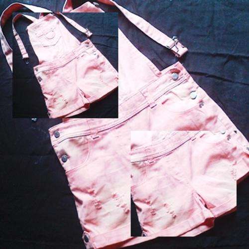 Peach Jean Dungerees (Size 30)
