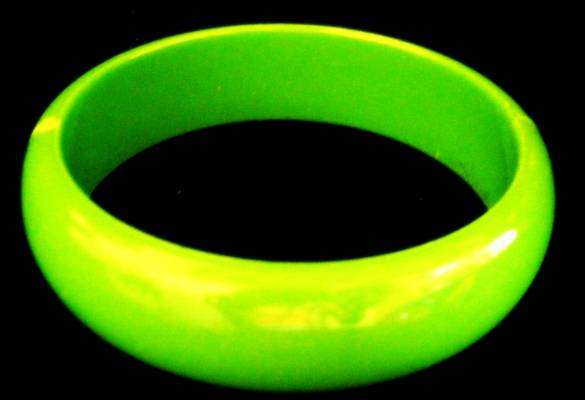 Neon Green Thick Arm Cuff Bangle