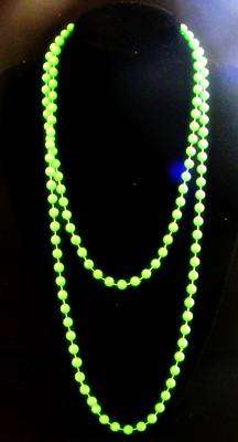 Green Neon Bead Necklace
