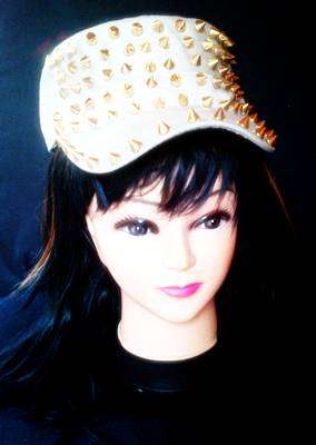 Studded Beige Hat