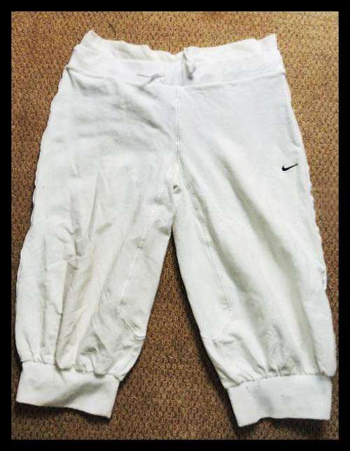 Nike White Track 3/4 Pants