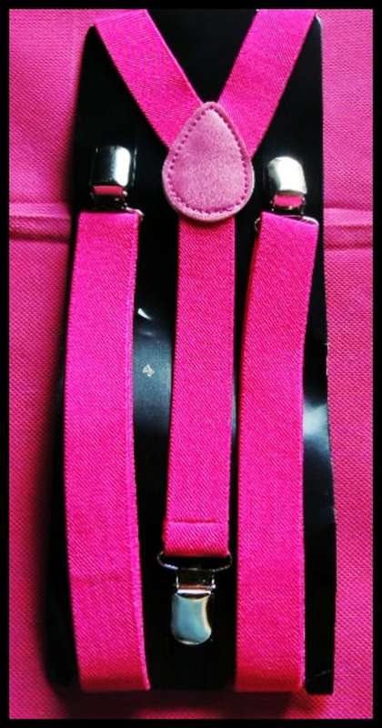 Hot Pink Suspenders