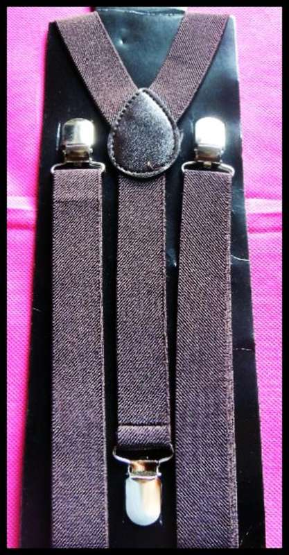 Chocolate Brown Suspenders