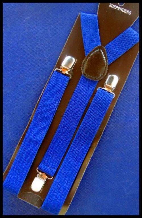 Royal Blue  Suspenders