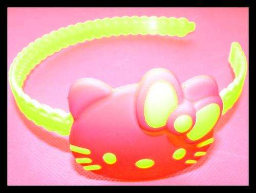 Hello Kitty Alice Band - Yellow and Pink