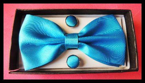 Turqoise  Bowtie and Cuffs