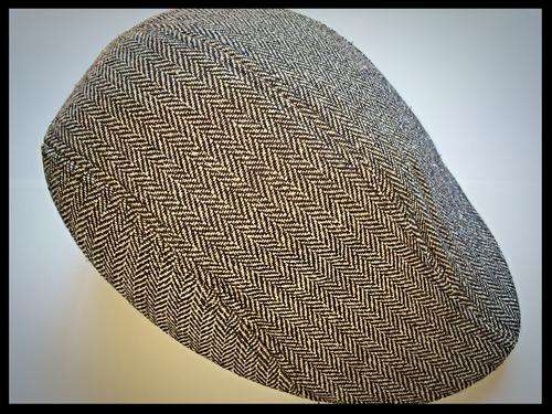 Mens Gatsby Flat-Cap Hat Grey