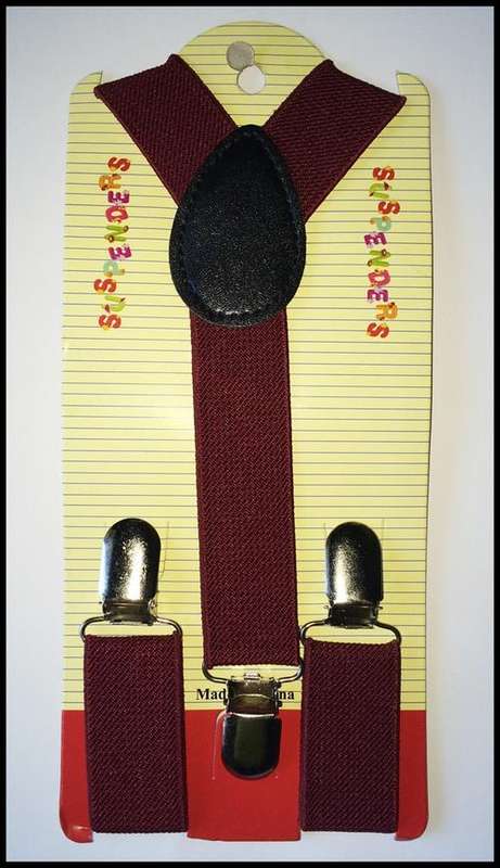 Kiddies/Baby Suspenders MAROON