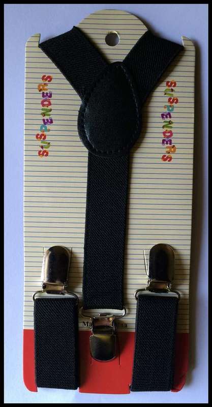 Kiddies/Baby Suspenders BLACK