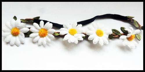 Sunflower Headband White