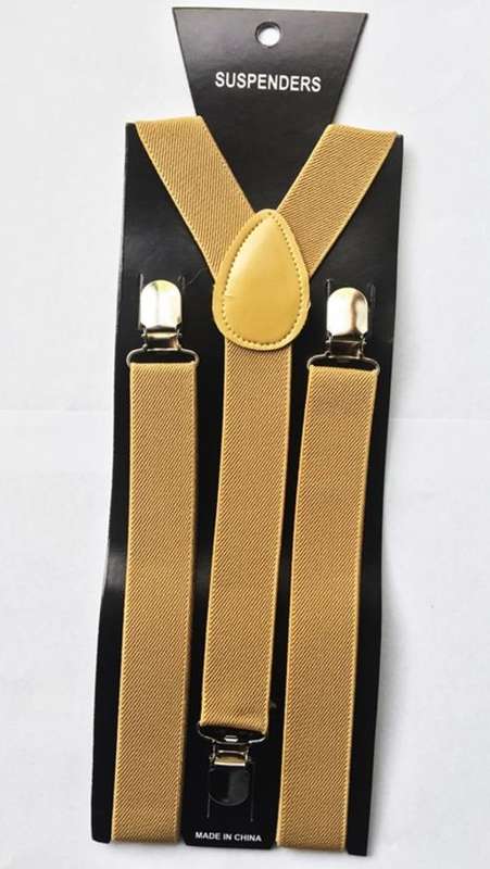 CAMEL BEIGE SUSPENDERS