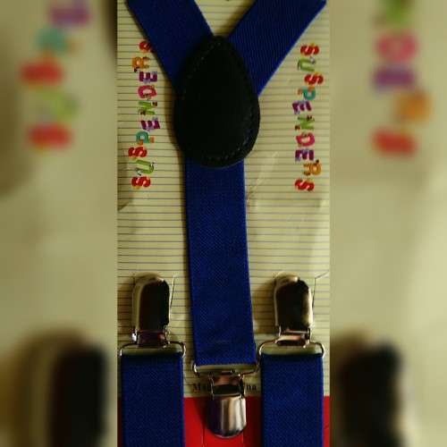 Kiddies Royal Blue Suspenders