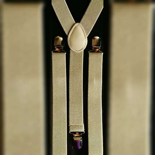 Beige Suspenders