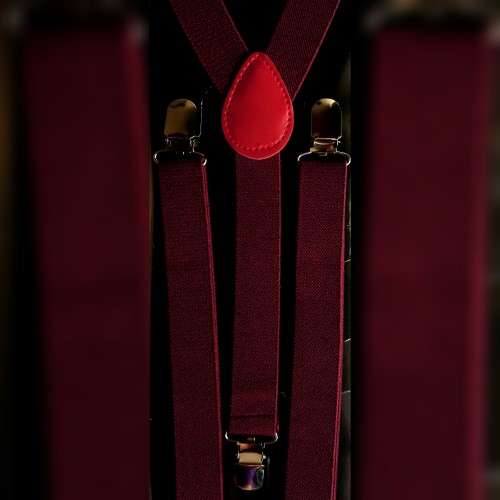 Maroon Suspenders