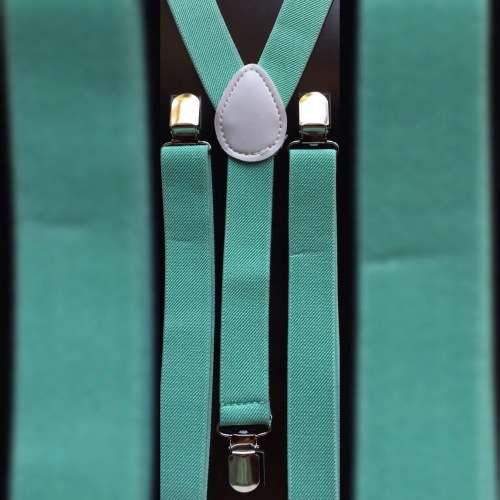 Turqoise Mint Suspenders