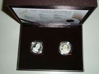 THE NELSON MANDELA COMMERATIVE R5 COIN SET