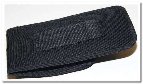 Hunting knife lockable pouch back