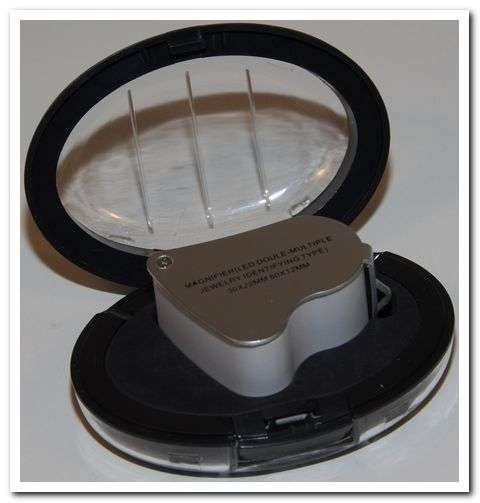 Coin Magnifing glass LED double multiple type