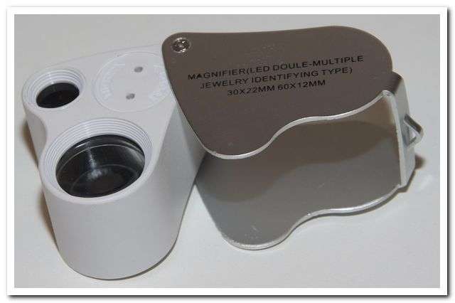 Coin Magnifing glass LED double multiple type