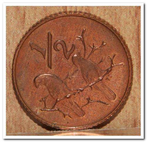 1975 1/2c proof half cent