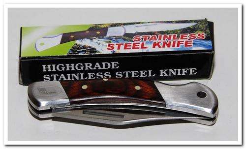 Pocket Knife Stainless Steel Lockable - 16cm open