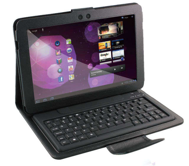 Samsung Galaxy Note 10.1  bluetooth keyboard pu leathercase
