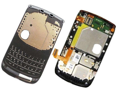 BLACKBERRY 9800 TORCH BLACK CHASSIS KEYPAD HOUSING MIDDLE PART OEM GENUINE
