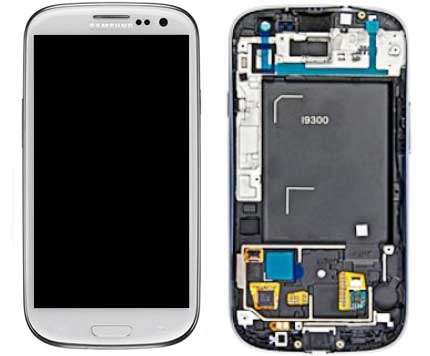 Samsung Galaxy S3 complete lcd and digitizer unit white genuine