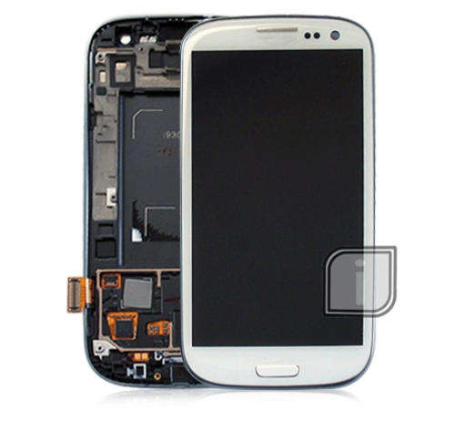 Samsung Galaxy S3 complete lcd and digitizer unit white genuine used
