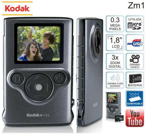 Kodak Zm1 mini video camera waterproof sealed in box brand new bargain