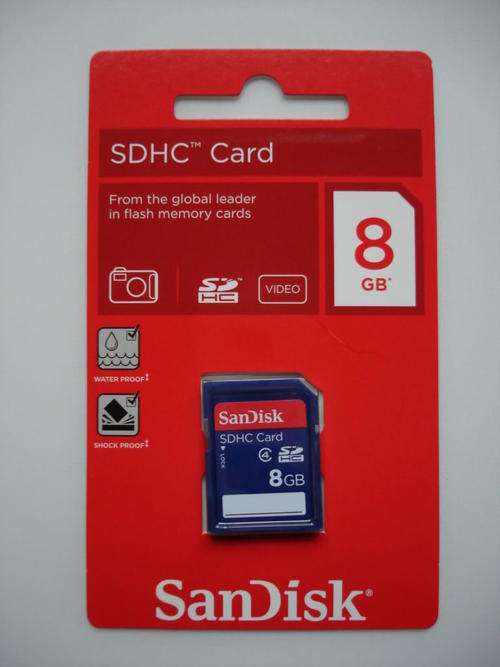Sandisk 8gb sdhc memory card brand new sealed