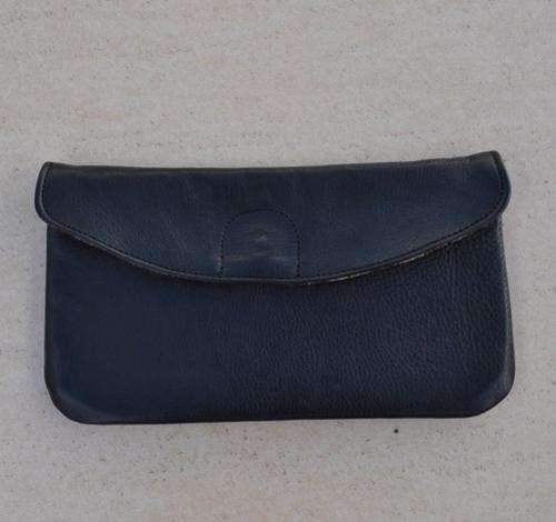 Black Leather Clutch Bag *SALE*