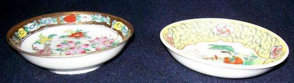 Porcelain Pin dishes from Macau