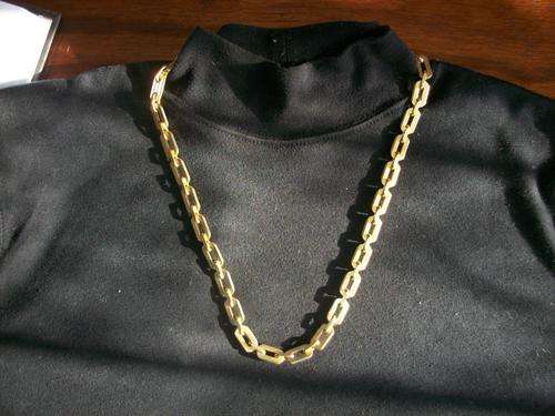 Gilt Art Deco Necklace
