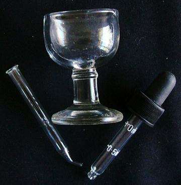 Vintage WOODS Eye Bath plus Eye Droppers