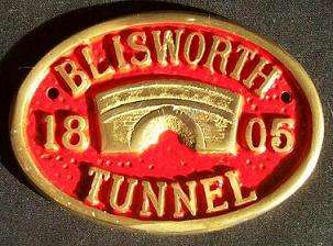 Brass Barge Plaque Blissworth Tunnel