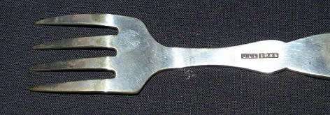 VINTAGE SILVER PLATED CHILD`S FORK