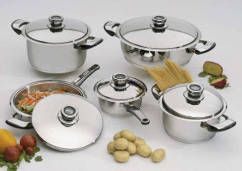 ORIGINAL LE MORGAN 10 PIECE WATERLESS COOKWARE**RETAIL VALUE: R16000**