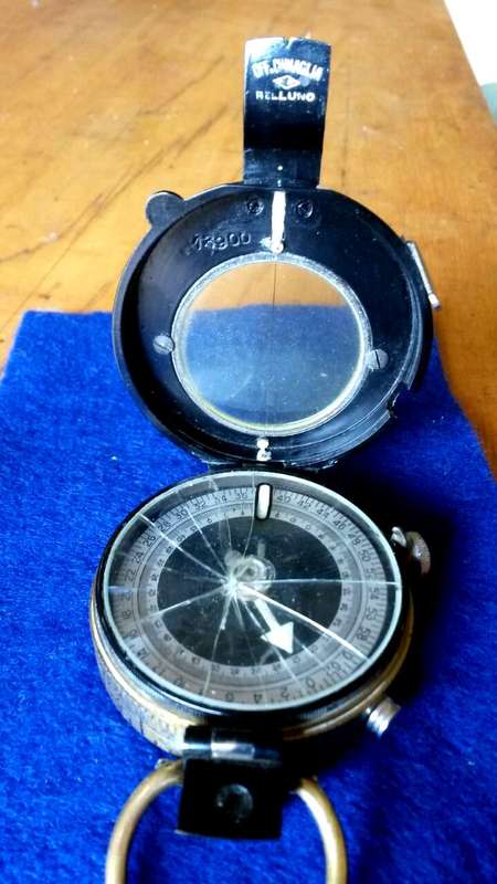 1918 | WW1 | Mark VIII | OFF.CHINAGLIA BELLUNO | Compass | Glass Cracked | Working | R1 Start