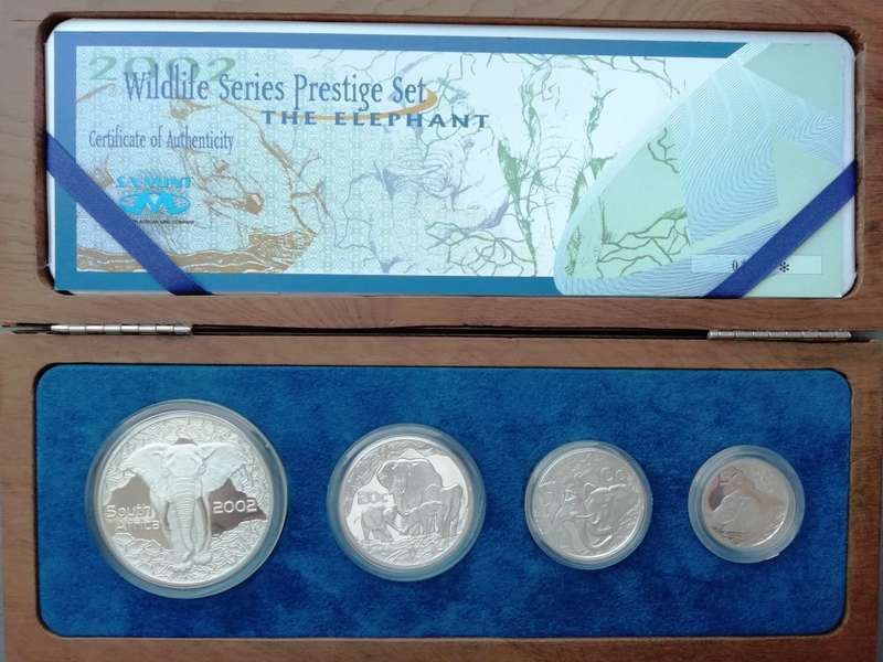 2002 | The Elephant | Proof Silver Wildlife Series | Prestige Set | Mintage Only 500 | R1 Start