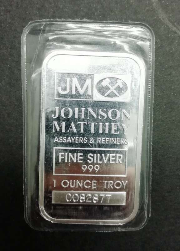 1oz Troy Johnson Matthey | 999 Fine Silver Bars | This low price is per bar to take all 5 | Buy Now