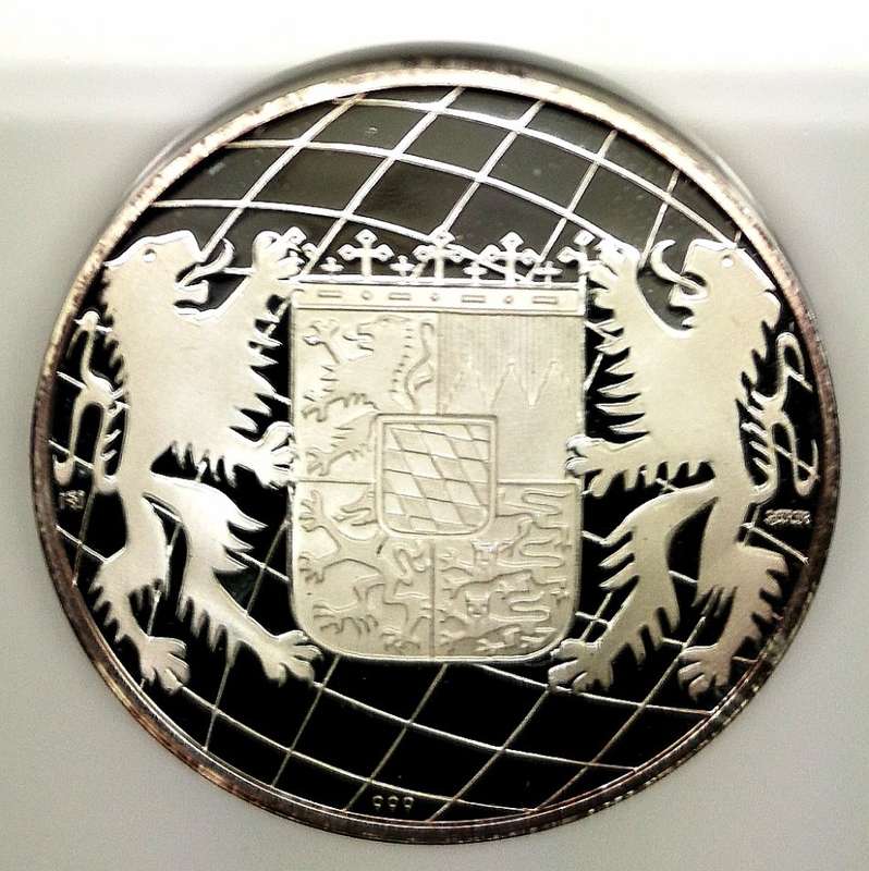1988 | Proof | Die Fanz Josef Strauss | Gedenkmedaille | 40mm | 30g Fine-Silver (.999) | Rare Find