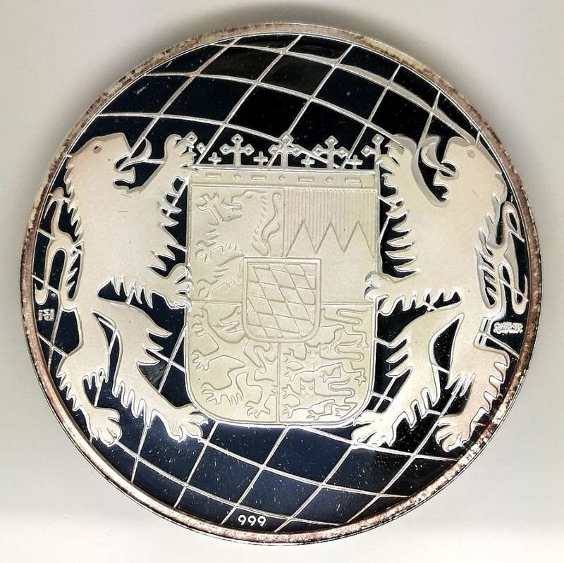 1988 | Proof | Die Fanz Josef Strauss | Gedenkmedaille | 40mm | 30g Fine-Silver (.999) | Rare Find