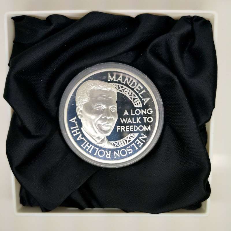 1oz PF | Mandela / De Klerk | A long walk to freedom to bring justice to everybody | Norway Mint Box
