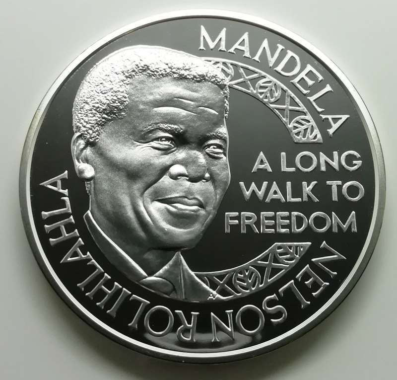 1oz PF | Mandela / De Klerk | A long walk to freedom to bring justice to everybody | Norway Mint Box