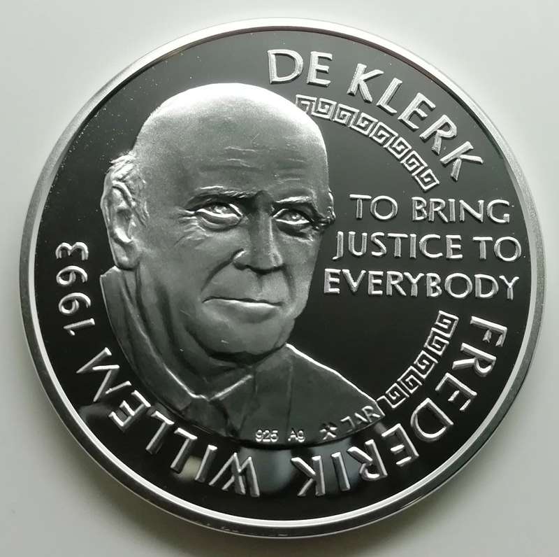 1oz PF | Mandela / De Klerk | A long walk to freedom to bring justice to everybody | Norway Mint Box