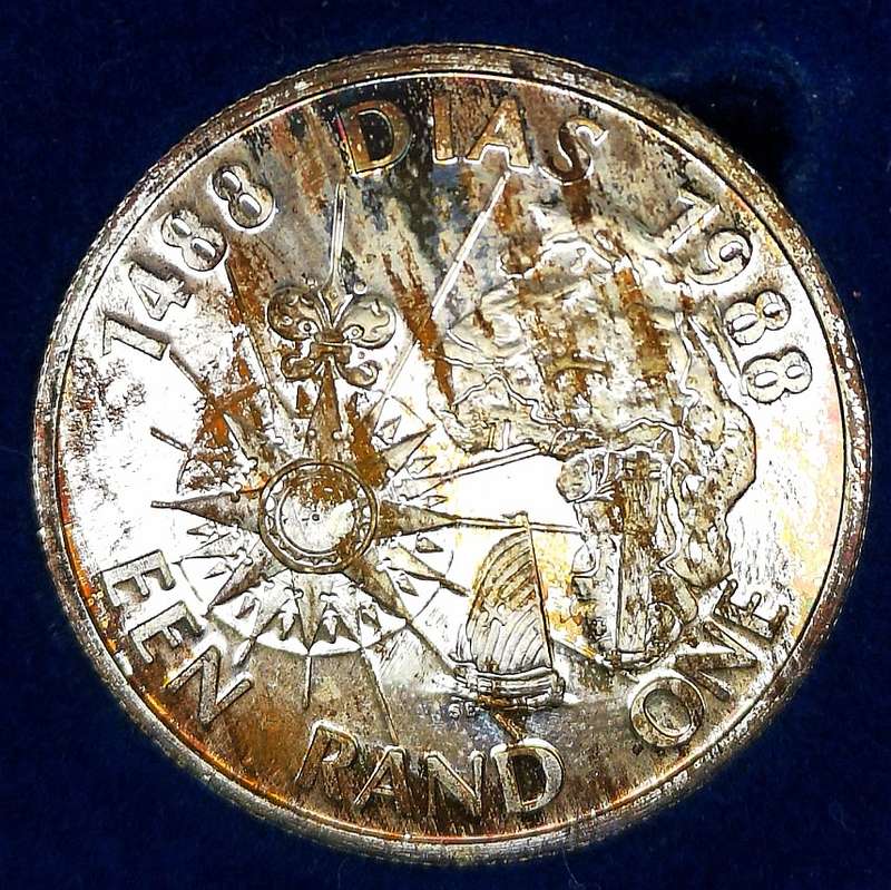 1988 | Proof | R1 | Unique brown toning | 1488 DIAS | In SA Mint Box | R1 Start Auction NR