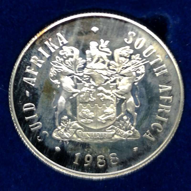 1988 | Proof | R1 | Unique brown toning | 1488 DIAS | In SA Mint Box | R1 Start Auction NR