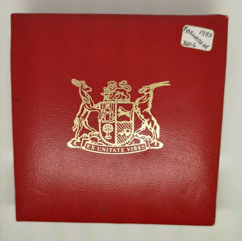 1985 | Proof | R1 | Toning as per images | Parliament | In SA Mint Box | R1 Start Auction NR